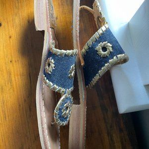 Jack Rogers Jacks Pebbled Flat Sandal Size 8